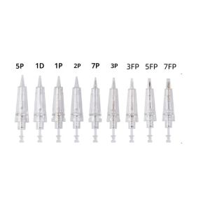 เข็มสักคิ้วคุณภาพสูง 10/30/50/100 ชิ้น สำหรับเครื่องสักคิ้วถาวร ปากกาเครื่องสัก ตลับเข็ม