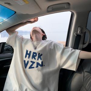 Loose Fit Pure Cotton Short Sleeve T-Shirt for Teenage Boys High School Students Fashionable Breathable Summer Top