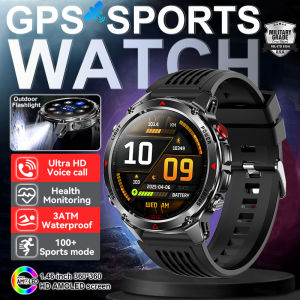 2025 New Military Bluetooth Call Smart Watch Built-in GPS Compass Barometric Altimeter Waterproof Sports HD Call Smart watch Men