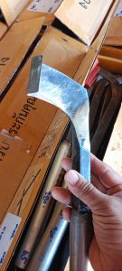 มีดกรีดยางทรงไอ้เท่ง สแตนเลสร่อง65°ยังไม่ลับคม