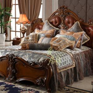 Elegant European Style Bedding Set High End Sample Room Home Use French Style Bed Linens Multi Piece Suite Cotton Fabric