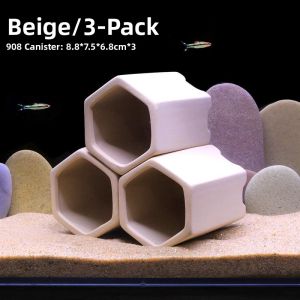 MONLEYTA | Creative Ceramic Mushroom House Decoration Shrimp Hole Tank Decoration Clay Pot Aquarium Decor Scenic Construction Package