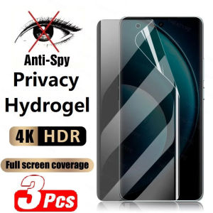 3Pcs Privacy Hydrogel Film For VIVO X200 Pro Mini X100 Ultra X90 X80 X60 X70 Plus Screen Protector Without Fingerprint Unlocking