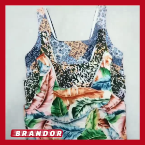 Brandor - Crop Sportbra With Padded / Ada Busa Bisa Dilepas - Bra Olahraga Wanita (NLBS09)