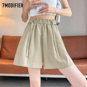 7.Modifier | Quần Short Dáng A Cao Cổ Co Dãn Màu Đơn Tông
