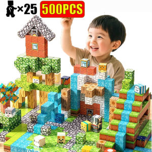 10-500PCS Magnetic Blocks Sets Kid Building Toys Build Mine Magnet World Model STEM Montessori Sensory For Kids Christmas Gifts