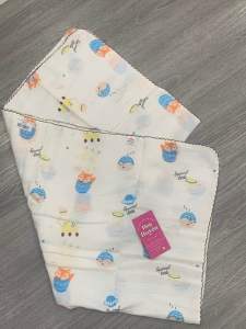 Khăn Tắm Dành Cho Bé Sơ Sinh | Khăn Tắm Cotton Họa Tiết Xinh Xắn Chất Cotton Thấm Hút Nước Tốt Cho bé | Khăn Tắm Em Bé