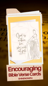 Sketch Bible Verse Encouragement Card – Sketch Gift Idea | Christian Bible Comfort Empathy Motivation Card | FREE Envelope FREE Bubble Mailer