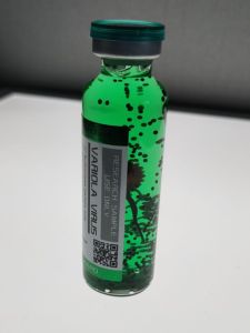 เรซินพลาสติกโมเดลปุ๋ยเชื้อโรคร้ายแรงแบบสามสีทำมือในกล่องแก้วสำหรับเด็ก เครื่องประดับตกแต่งตัวละครจากเรื่องราวนิยาย