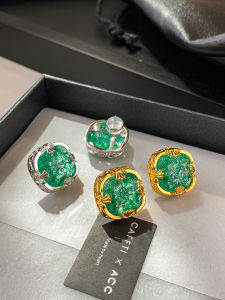 CAFFTI | Luxury Earrings New Zircon Crystal Studs