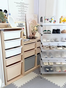 STON 4/5/6 Layer Shoe Rack Dustproof Waterproof Tier Stackable Shoes Organizer Box Case Storage Stand With Cover