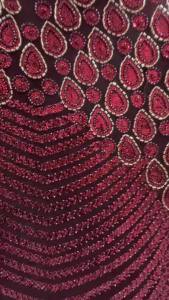 OLEVO | Wine 3D Tassel Sequined Lace African Net Lace Fabric 2026 High Quality Net Nigerian Lace Fabrics for Women Party Dresses AT2912