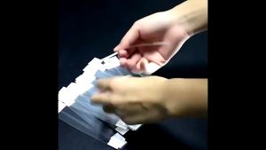 isi 100 Label Harga Mika Price Tag Mika PVC Plastik Mika Display Kartu Wobbler Promosi Toko 15*150mm Mika Label Harga Rak Toko