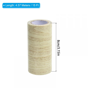 Real Wood Grain Repair Adhesive Tape 8cmx4.5M/Roll for Floor Furniture Skirting Line Renovation Home Decoration Easy Peel Stick