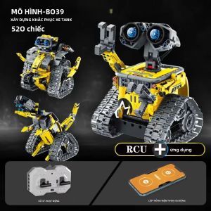 Bộ Đồ Chơi Lắp Ráp Xe Xúc Lật Điều Khiển Từ Xa 3 Trong 1 - Xe Đua Robot Biến Hình - Đồ Chơi Xếp Hình Cho Trẻ Em