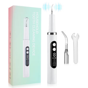 Ms.Dear | Electric Ultrasonic Tooth Cleaning Device LED Light 5 Modes Plaque Tartar Remover With 2 Heads Teeth Cleaner Teeth Whitening