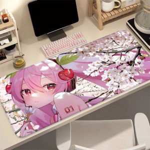 Bandai | H-Hatsune M-Miku Pink Sakura Kawaii Large Extended Gaming Mouse Pad Desk Mat Keyboard Rug for PC Laptop Gamer Anime Desktop Mat