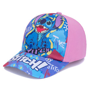 New Style Childrens Cartoon Stitch Printed Cap Boys Girls Outdoor Sunshade Cute Hat Lovely Kids Baseball Cap