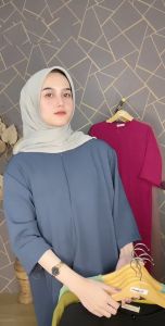 DASTER CRINKLE AIRFLOW POLOS MODEL TANGAN 3/4 GAMIS / DRESS CRINGKLE