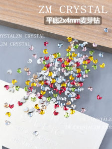 Shanzhi Ultra Shiny Flat Bottom Colored Malt Drill Nail Drill Assorted Shapes Nail Art Decorations Any Skin Type Suitable