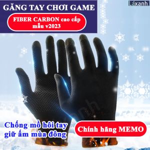 Găng tay chơi game Fiber Carbon phiên bản mới chống mồ hôi tay giữ ấm mùa đông shipper Grab game PUGB Fortnite Free Fire Đồ chơi game thủ Gamer | MEMO - gang tay choi game giu am mua dong chong mo hoi van tay dien thoai choi game