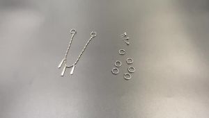 Anime Horimiya Miyamura Izumi Earrings Lip Piercing Chain Set Stainless Steel Punk Jewelry Cosplay Costume Props For Men Women