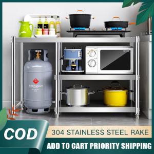 GUGA Kitchen Shelf Gas Stove Bench 110*40*80CM Kitchen Organizer Home Kitchen Storage Rack