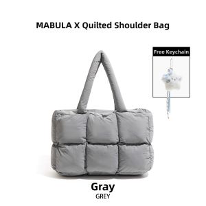MABULA | Simplified Design Diamond Quilted Insulated Handbag Tote Bag