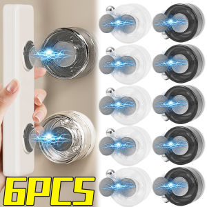Magnetic Hooks Wall Mounted Suction Cup Magnet Holder Remote Control Anti-Lost Organizer Hook Router Socket Strong Hooks