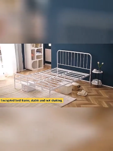 Luxury Iron Bed Frame Metal Bed Frame With Headboard Thicken Steel Bed Frame Iron Bedstead Home