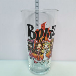 Super Cute Bratz Cartoon Style Beer Glass Cup round Shape Print Design American Style Bar Dining Universal Use 401mL-500mL Capacity