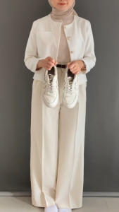 ZavoraShop OOTD Gema Blazer 4in1 Set Korean Style ( Bella Square+Blazer+Belt+Celana OroPans ) Atasan Wanita Kekinian Casual Simple - Set AB439