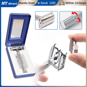 Classic Men Shaving Razor Safety Manual Shaver Travel Portable Double Edge Razor With Brush