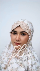 LYAL - Mukena Dewasa 2in1 Katun Foil Premium Renda