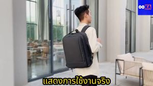 [ของขวัญฟรี]กระเป๋าเอกสารธุรกิจพรีเมี่ยมความจุขนาดใหญ่กระเป๋าคอมพิวเตอร์สำหรับผู้ชาย 15.6 นิ้วกระเป๋าสะพายคู่สำหรับผู้ชาย นสีดำขยายได้