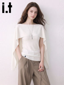 FINGERCROXX | French White False Two-Piece Poncho Tunic