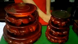 [HCM]Đôn Gỗ-Đế Gỗ tròn đặt tượng thờ-Nhiều cỡ