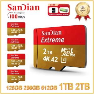 ShanDian 2TB Original TF/SD Micro Card C10 Flash SD Card 256GB Storage Card 512GB Phone/Camera/Tablet/Drone Storage Card