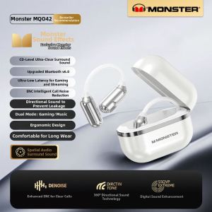 monster(Monster) | Open-Ear Wireless Over-Ear Bluetooth Headphones for Sports and Gaming