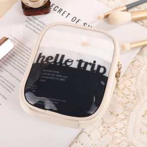 Makeup Bag for Women Portable Storage Bag Coin Pouch Charging Cable Storage Case Skincare Products Toiletries Bag