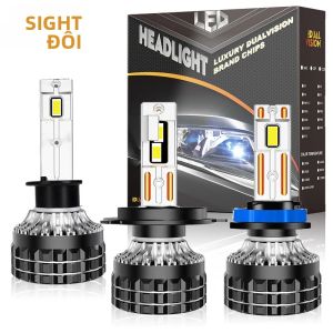 Bộ Đèn Pha LED H4 Tích Hợp Bộ Giải Mã Canbus Tương Thích Với Mercedes BMW Audi Nissan Kia Mazda VW Polo Honda Toyota Opel Ford - Đèn Xe Hơi 12V
