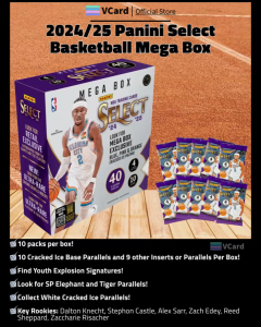 2024/25 Panini Select Basketball Mega Box-100% Original. Trading Card Hobby Collectibles-