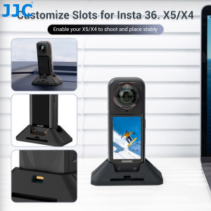 JJC Silicone Stand Base for Insta360 X5 X4 Accessories Non-Slip Desktop Table Stand Car Mount Not Interfere Charging Opening