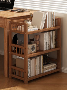 Non-Real Wood Floor-Standing Multi-Layer Storage Rack Simple Home Organization Tool for Miscellaneous Items Space Saver