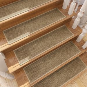 Non-Slip Carpet Stair Treads for Wooden Stairs - Staircase Mat and Floor Protector 4 Pcs Anti-Slip Rug Runners for Steps - Washable Stair Rug with Water Resistant Rubber Backed - Non Skid Stair Landing Mat 8x30 inch - Lazada