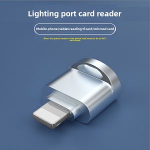 De ROSALO Applicable to Apple iPhone Mobile Card Reader iPad Memory Card Lightning Adapter Typec High-Speed Converter Computer Tablet External Expansion Mini SD Memory Card TF