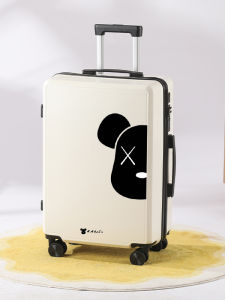2025 New Violent Bear 24 Inch Luggage Multifunctional Box for Men And Women Students Password Box with Universal Wheels Mother Box