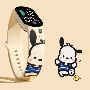 【 sanheZ】Pacha Dog Childrens Electronic LED Sports Watch Cartoon Print Sports Waterproof Anime Watch Kids Gifts