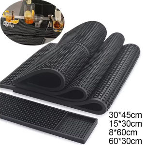 60*30cm Bar Countertop Soft Rubber Mat Silicone Anti-slip Heat Resistant Coffee Maker Mats