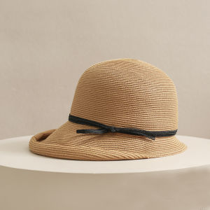 Pastoral Style Womens Sun Hat with Large Eaves for Travel Protection against Sun and Wind Ideal for Summer and Spring